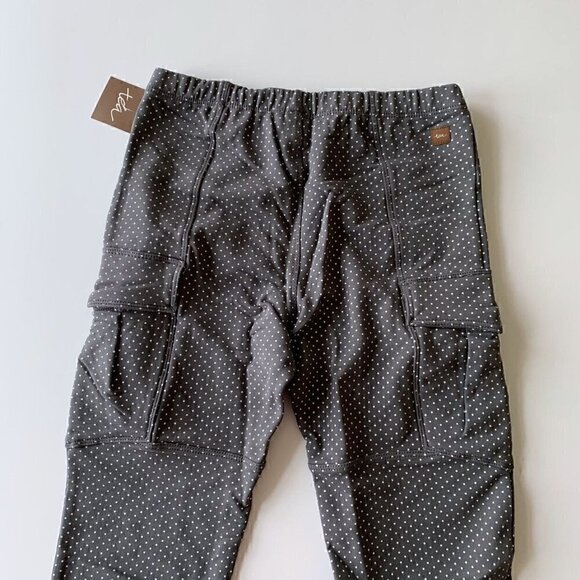 NWT Tea Collection Girl Pin Dot French Terry Cargo Pants 10 Years - Picture 10 of 15